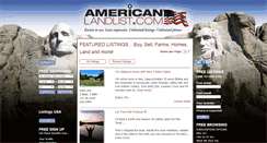 Desktop Screenshot of americanlandlist.com